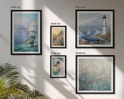 Decorațiune de perete set tablouri Aventuri și peisaje maritime