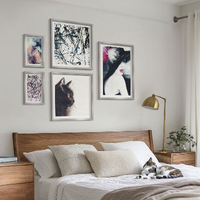 Decorațiune de perete set tablouri Portrete abstracte elegante