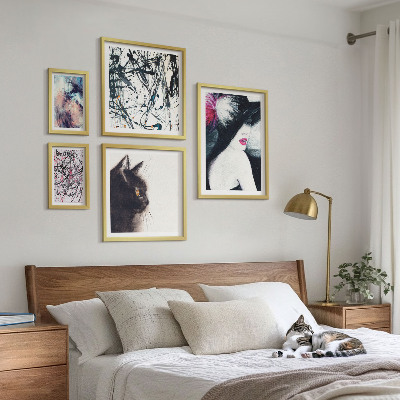 Decorațiune de perete set tablouri Portrete abstracte elegante