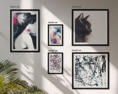 Decorațiune de perete set tablouri Portrete abstracte elegante