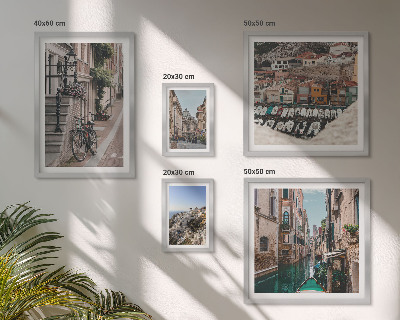 Decorațiune de perete set tablouri Străzi europene fermecătoare