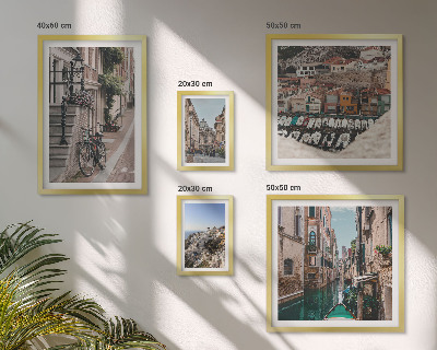Decorațiune de perete set tablouri Străzi europene fermecătoare