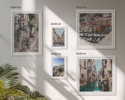 Decorațiune de perete set tablouri Străzi europene fermecătoare