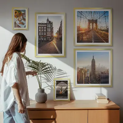 Set tablouri decorative de perete cu arhitectură urbană fermecătoare