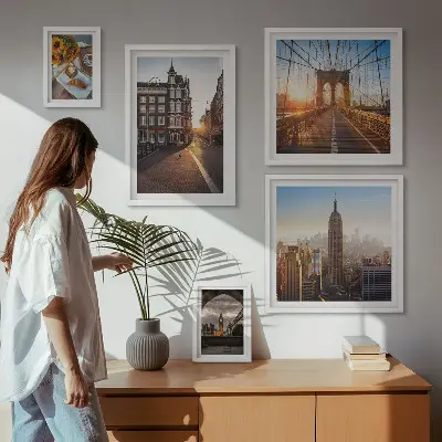 Set tablouri decorative de perete cu arhitectură urbană fermecătoare