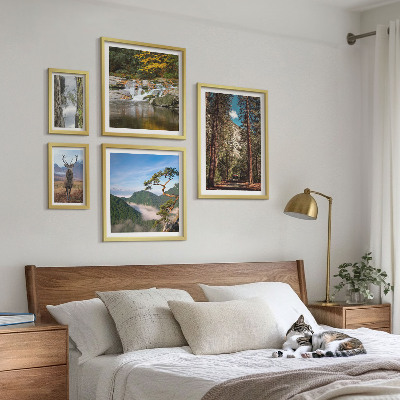 Decorațiune de perete set tablouri Peisaje montane și natură sălbatică