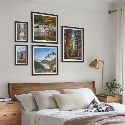 Decorațiune de perete set tablouri Peisaje montane și natură sălbatică
