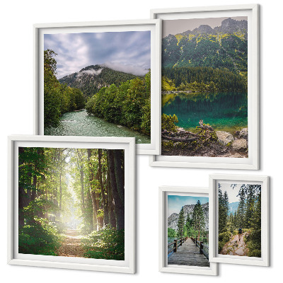 Polyptic înrămat Peisaje montane și trasee forestiere