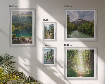Polyptic înrămat Peisaje montane și trasee forestiere