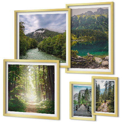 Polyptic înrămat Peisaje montane și trasee forestiere