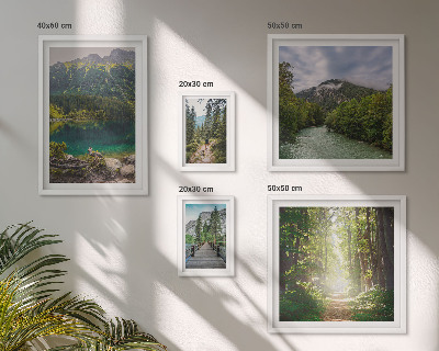 Polyptic înrămat Peisaje montane și trasee forestiere