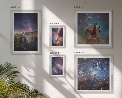 Polyptic înrămat Peisaje cosmice ale galaxiilor