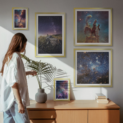 Polyptic înrămat Peisaje cosmice ale galaxiilor