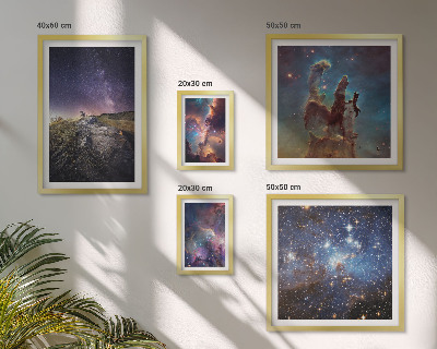 Polyptic înrămat Peisaje cosmice ale galaxiilor