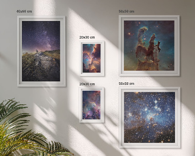 Polyptic înrămat Peisaje cosmice ale galaxiilor