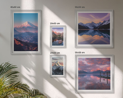 Polyptic înrămat Vederi montane, vârfuri pitorești