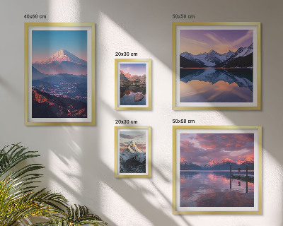 Polyptic înrămat Vederi montane, vârfuri pitorești