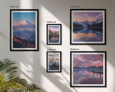 Polyptic înrămat Vederi montane, vârfuri pitorești