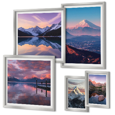 Polyptic înrămat Vederi montane, vârfuri pitorești