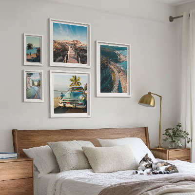 Decorațiune de perete set tablouri Peisaje călătorie mașini natură