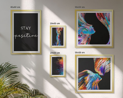 Decorațiune de perete set tablouri Abstracțiuni pozitive colorate