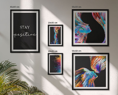 Decorațiune de perete set tablouri Abstracțiuni pozitive colorate