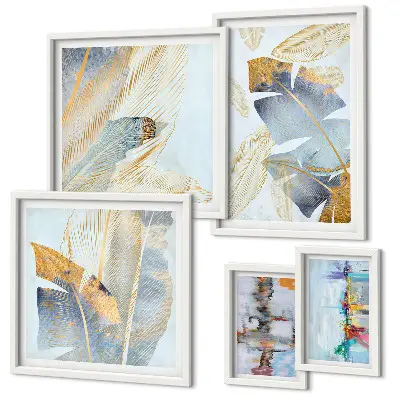 Set de tablouri decorative cu motive vegetale moderne