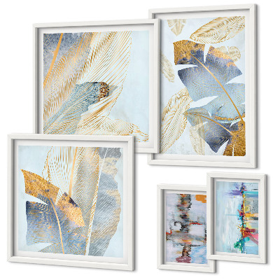 Decorațiune de perete set tablouri Motive vegetale moderne
