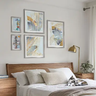 Set de tablouri decorative cu motive vegetale moderne