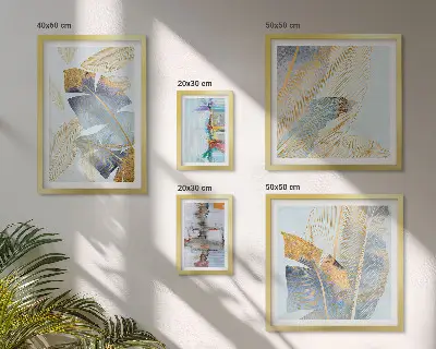 Set de tablouri decorative cu motive vegetale moderne