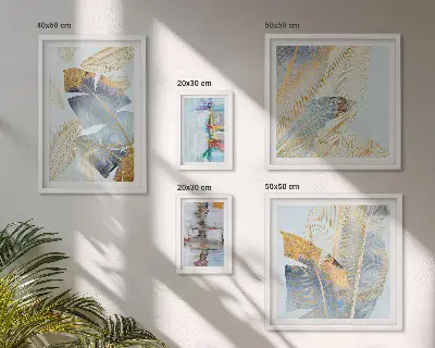 Set de tablouri decorative cu motive vegetale moderne