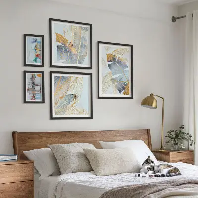 Set de tablouri decorative cu motive vegetale moderne