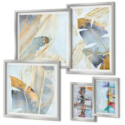 Set de tablouri decorative cu motive vegetale moderne