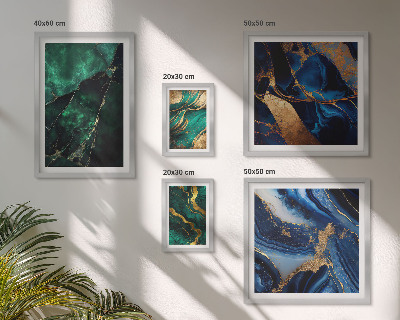 Decorațiune de perete set tablouri Abstracțiuni elegante cu verdeață