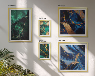 Decorațiune de perete set tablouri Abstracțiuni elegante cu verdeață