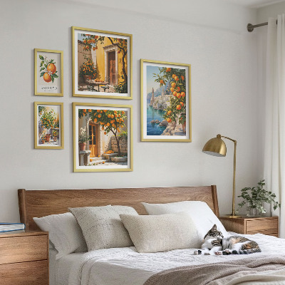 Decorațiune de perete set tablouri Vederi atmosferice ale fructelor