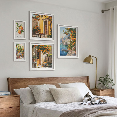 Decorațiune de perete set tablouri Vederi atmosferice ale fructelor