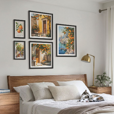 Decorațiune de perete set tablouri Vederi atmosferice ale fructelor