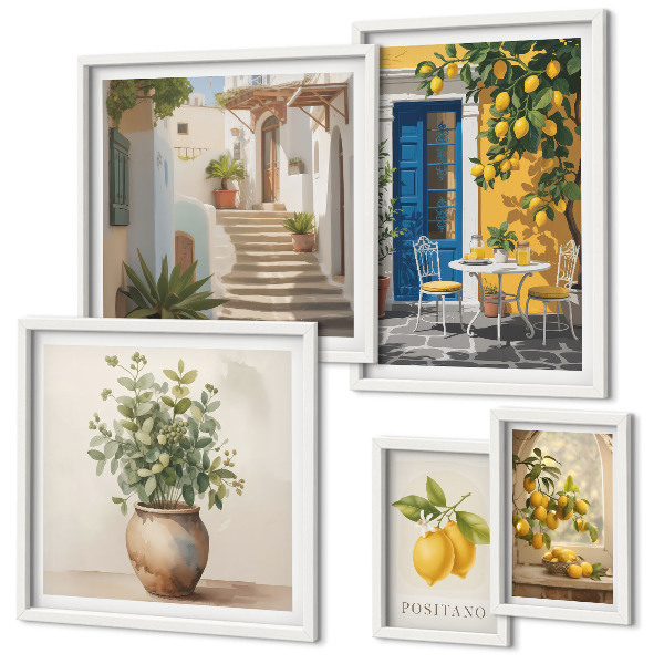 Decorațiune de perete set tablouri Inspirații în stil citric