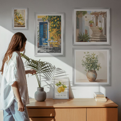 Decorațiune de perete set tablouri Inspirații în stil citric