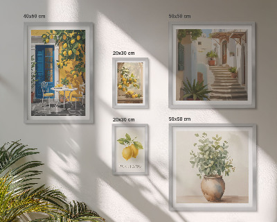 Decorațiune de perete set tablouri Inspirații în stil citric