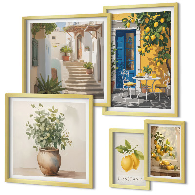 Decorațiune de perete set tablouri Inspirații în stil citric