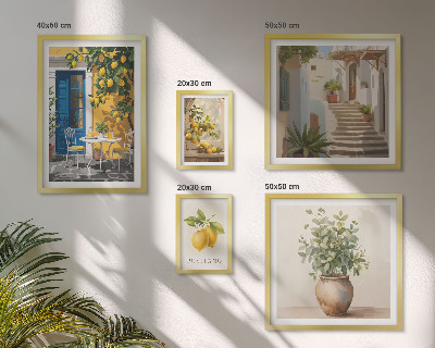 Decorațiune de perete set tablouri Inspirații în stil citric