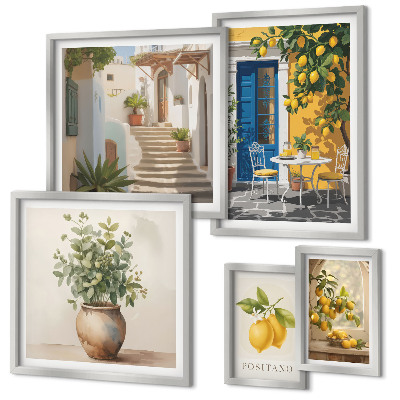 Decorațiune de perete set tablouri Inspirații în stil citric