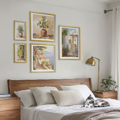 Decorațiune de perete set tablouri Plante elegante de stradă pentru interior