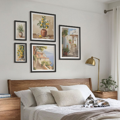 Decorațiune de perete set tablouri Plante elegante de stradă pentru interior
