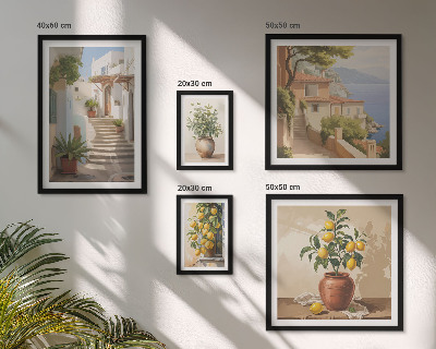 Decorațiune de perete set tablouri Plante elegante de stradă pentru interior