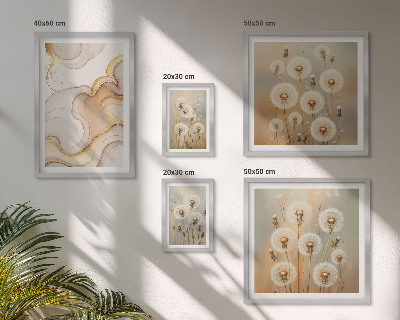 Polyptic înrămat Motive florale de natură delicată