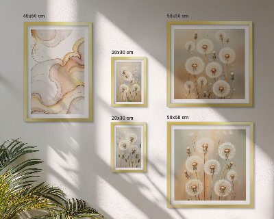 Polyptic înrămat Motive florale de natură delicată
