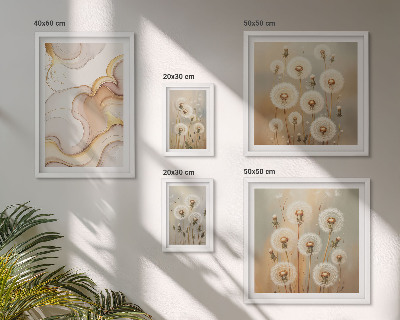 Polyptic înrămat Motive florale de natură delicată